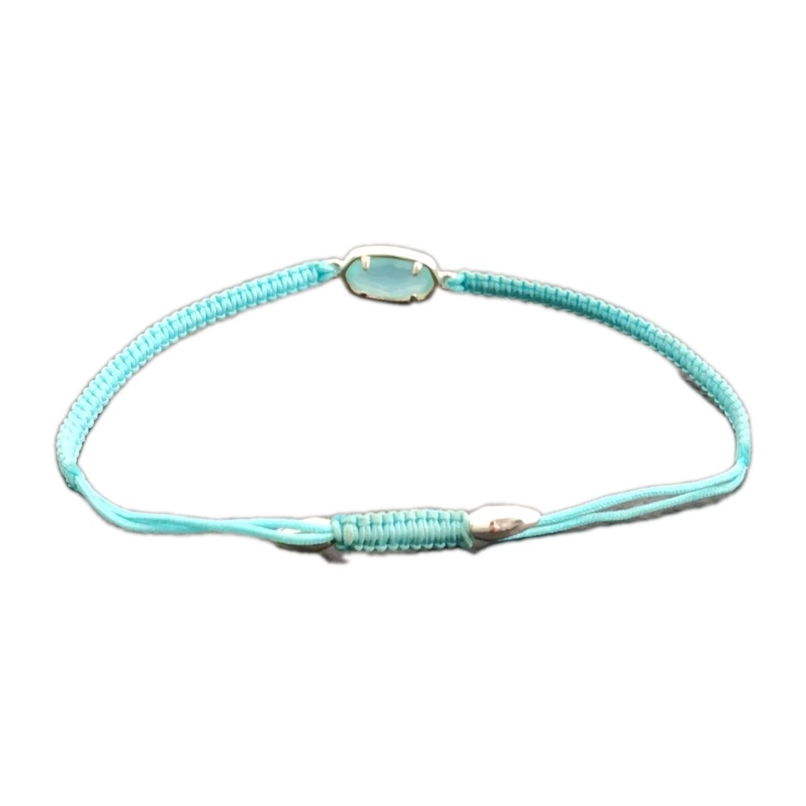Kendra Scott Muriel Friendship Bracelet Blue Crystal Large Adjustable Up To 8″