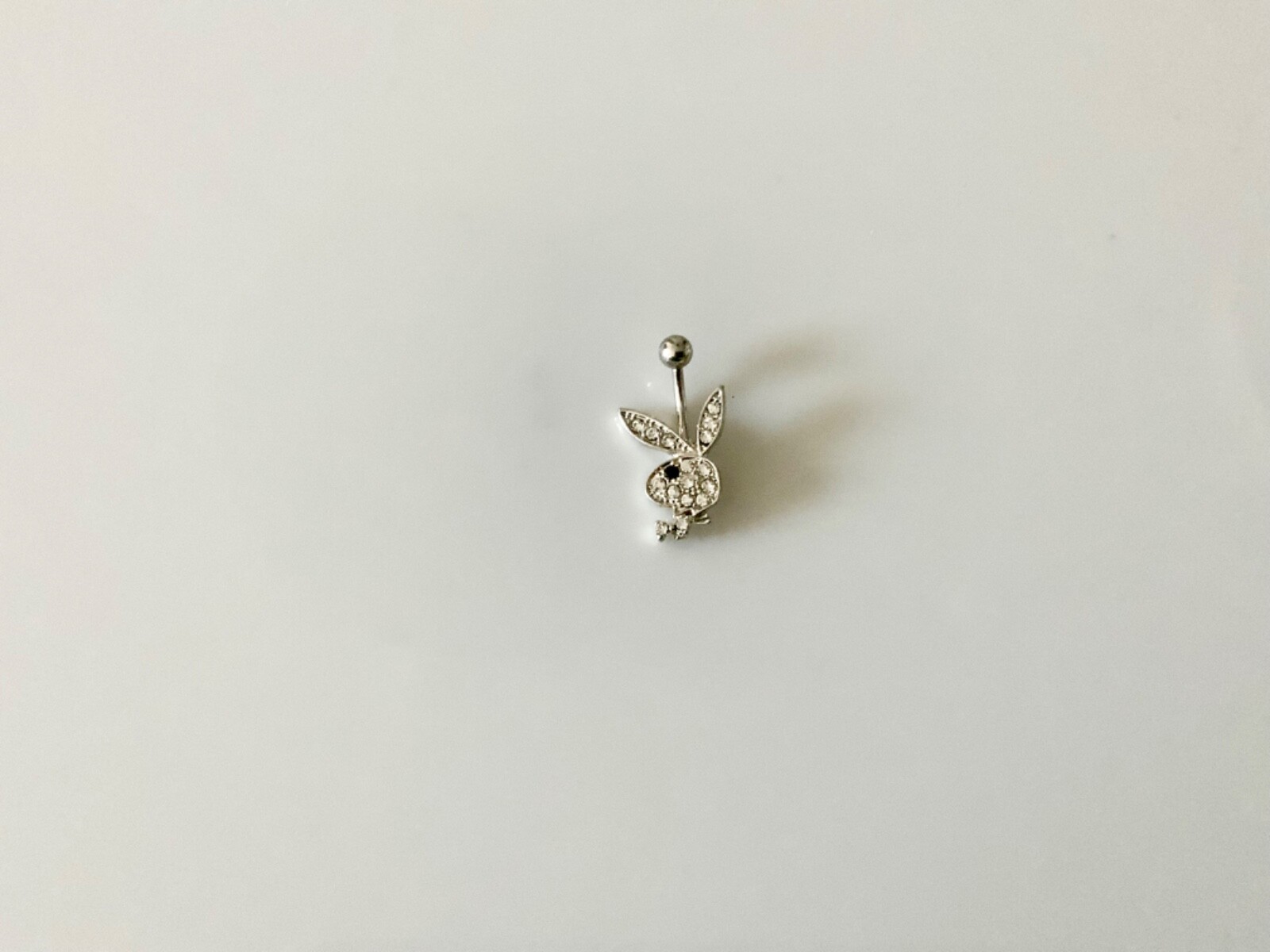 Bunny Playboy Style Rabbit Charm Belly Button Navel Ring Body Jewelry Piercing
