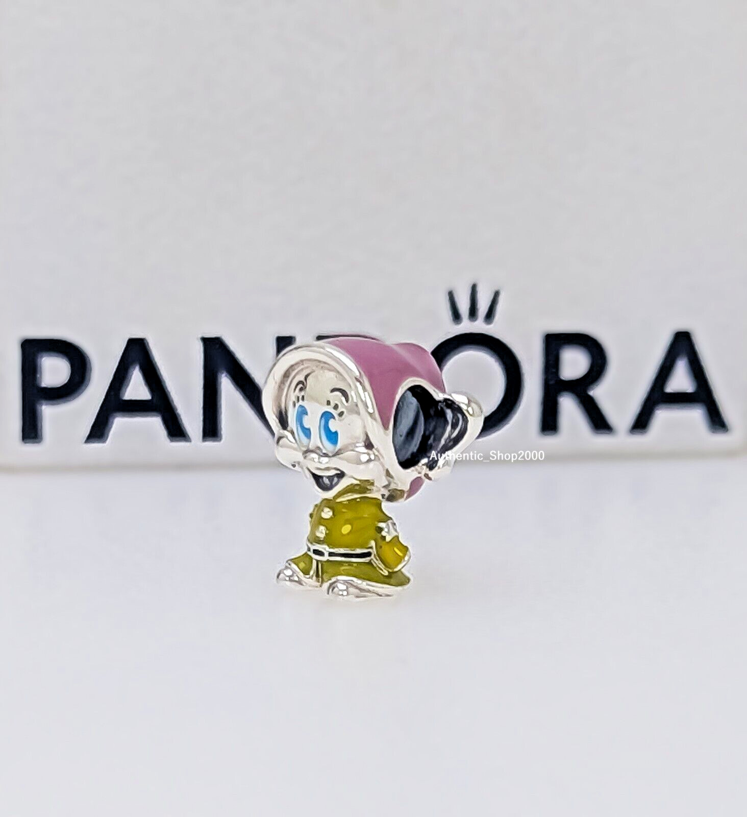 New 100% Authentic PANDORA x Disney Snow White Dopey Dwarf Charm 793749C01