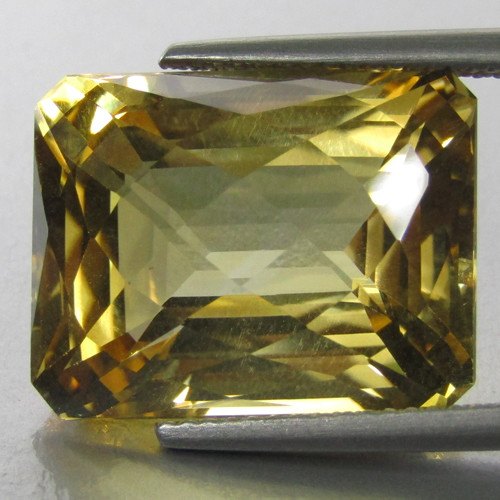 20.50Cts Natural Attractive Citrine Checker Cut Gemstone From Brazil