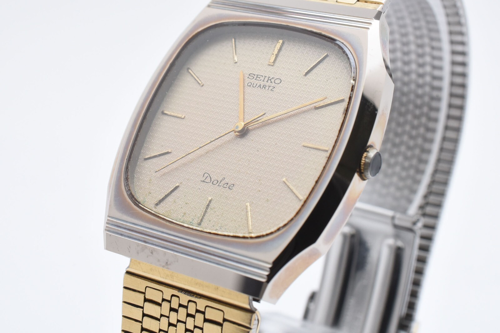 Vintage [ Exc+5 ] SEIKO 5931-5450 Dolce Gold Dial 31mm Quartz Men’s Watch JAPAN