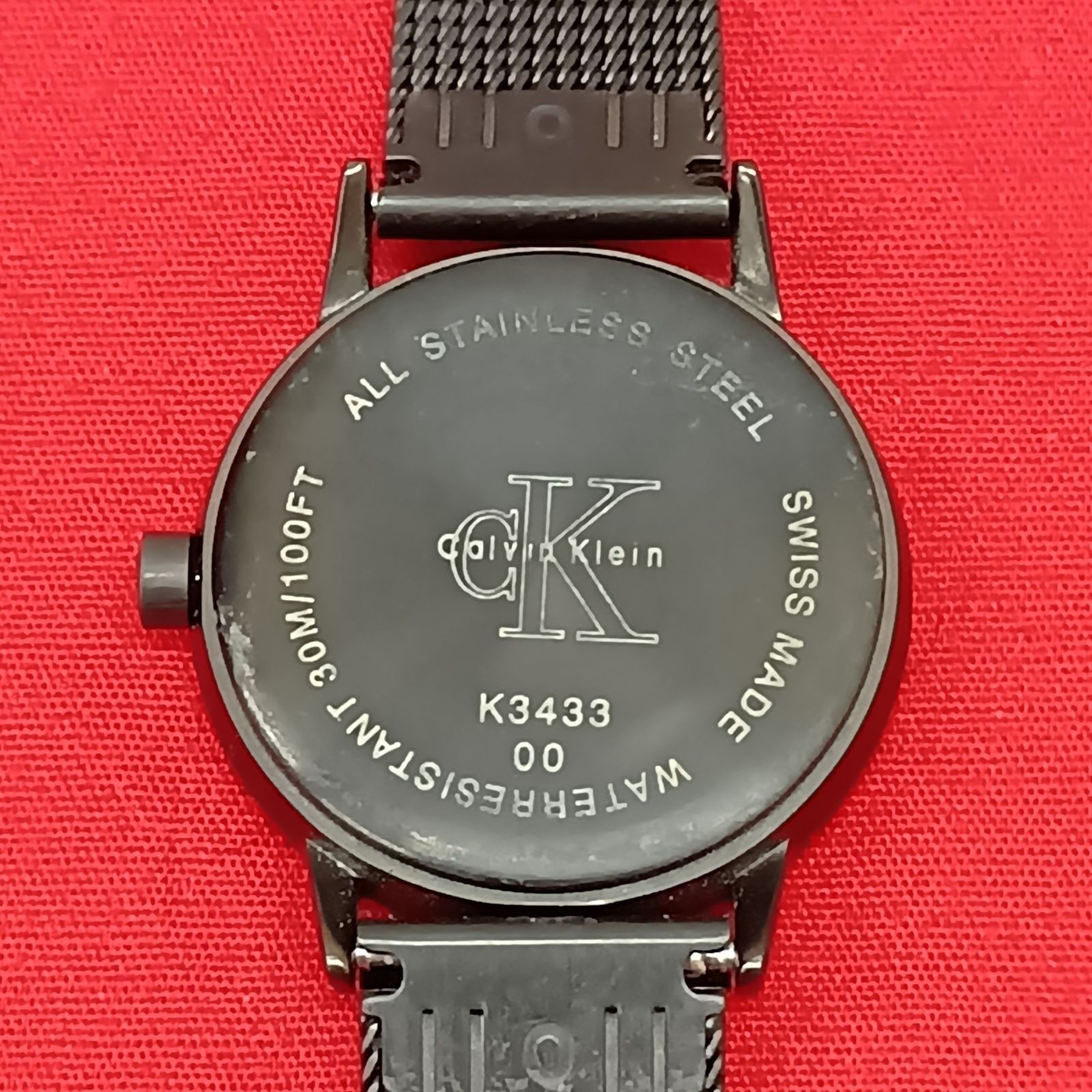 CK Watch Calvin Klein K3433 Ladies Black Wristwatch