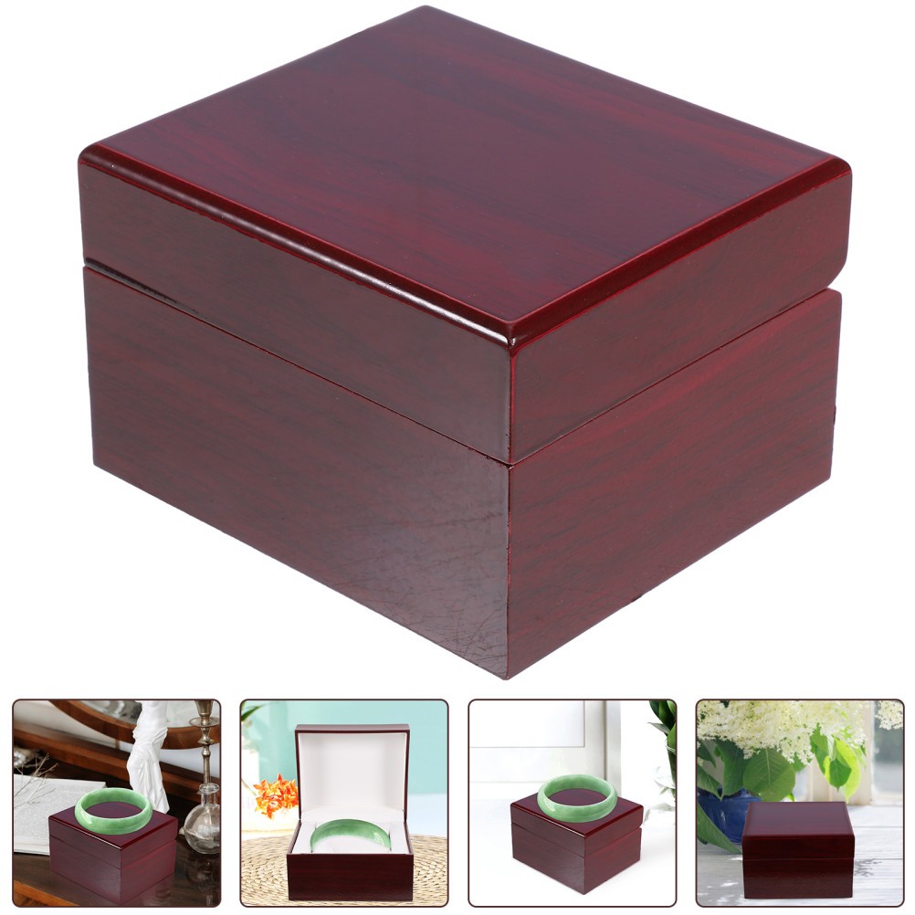 Luxury Wooden Watch Display Box for Storage and Gift Holder with Soft Pillows