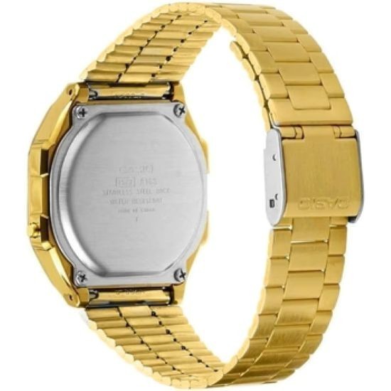 Casio Vintage Digital Multicolor Dial Gold Tone band Quartz Watch A168WERG-2A