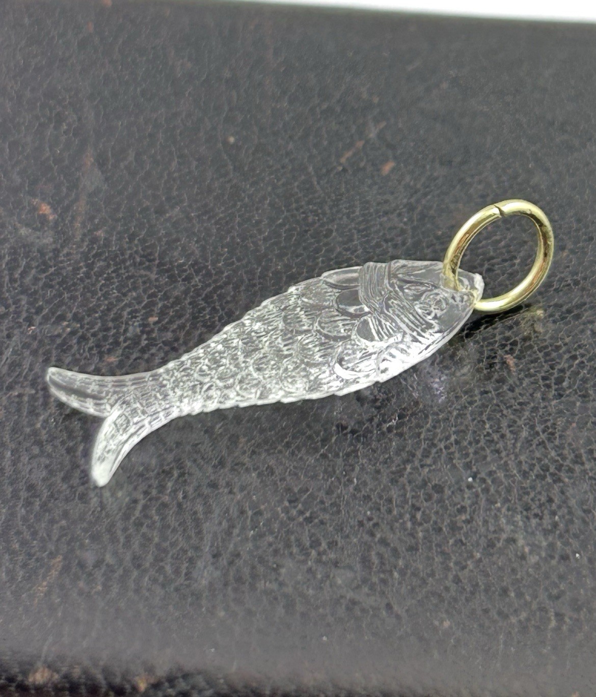 Fish Charm Necklace Pendant Translucent Plastic Fish Jewelry Gift For Women
