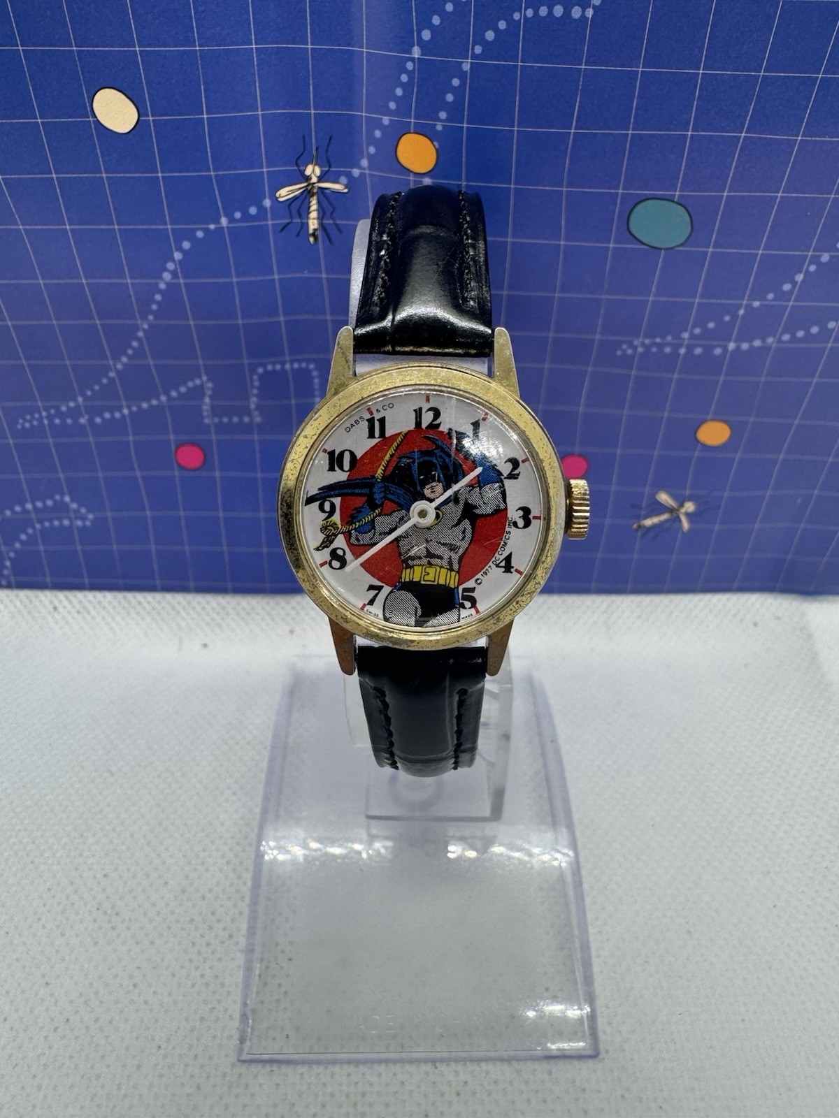 Vintage Batman Mechanical Wind working Swiss made watch