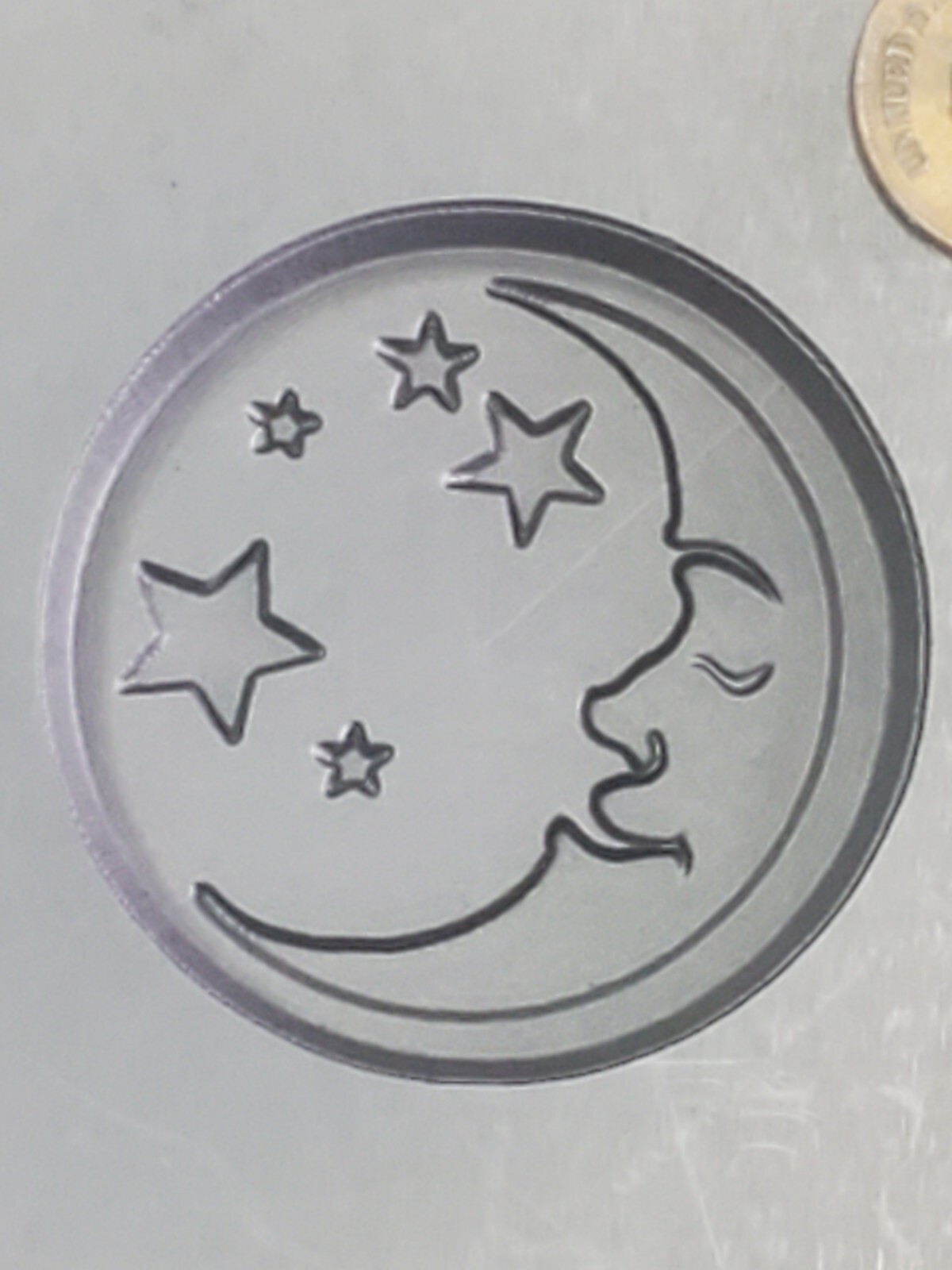 Moon an stars 3D Graphite Ingot Mold Gold Silver Copper Tin Melting Casting