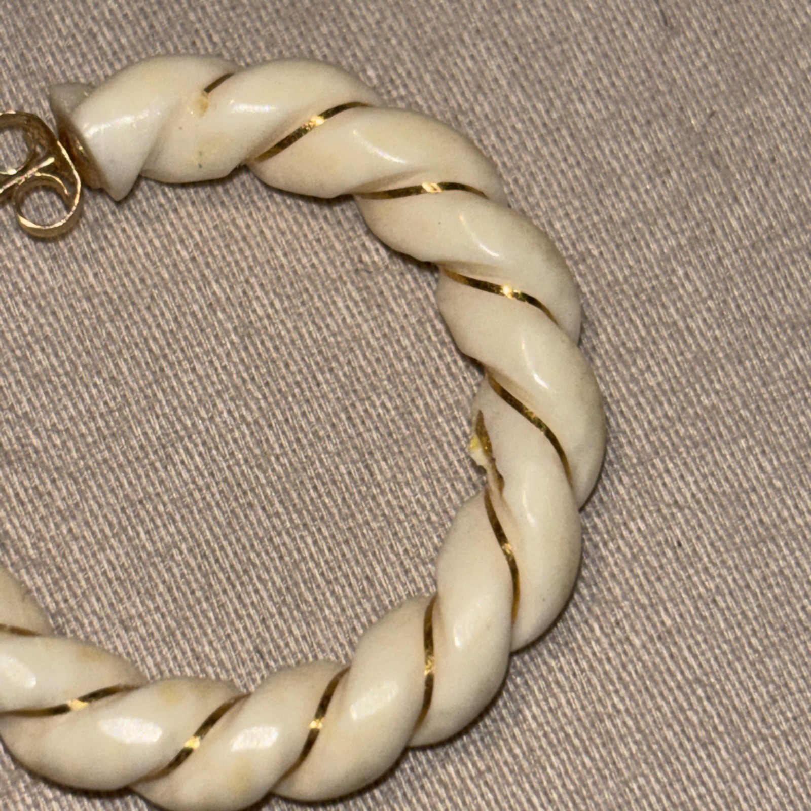 14K 585 Bone Half Hoop Earrings – SEE MY OTHER BONE SOLD SEPARATELY