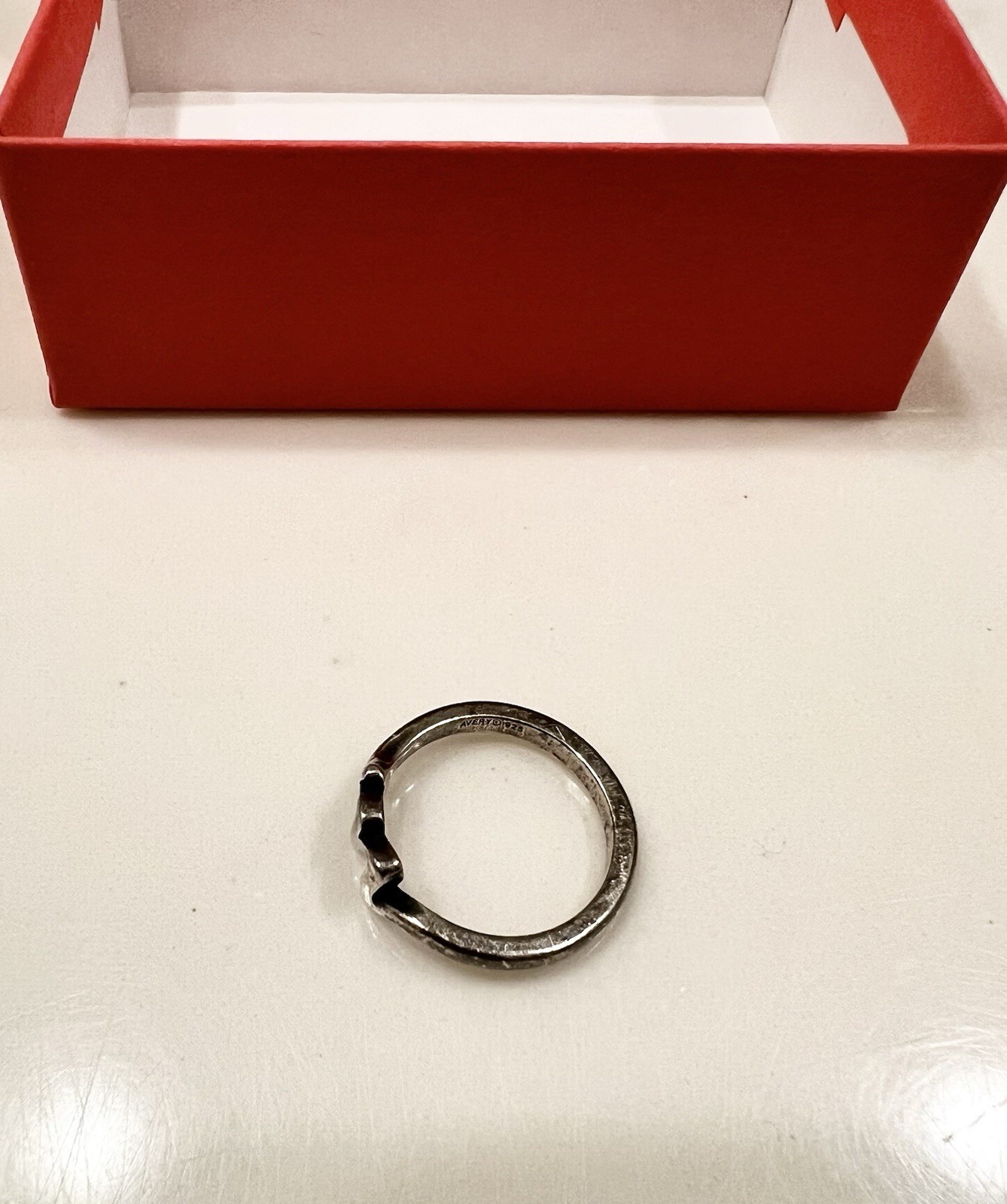 James Avery Sterling Silver .925 M Initial Ring Size 8.5