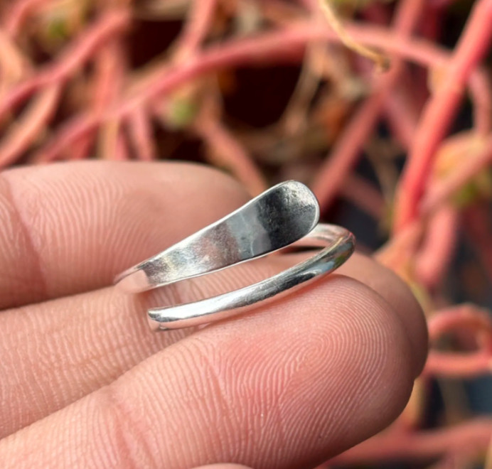 Band Handmade Silver Ring, 925 Sterling Silver, Dainty Silver Ring,