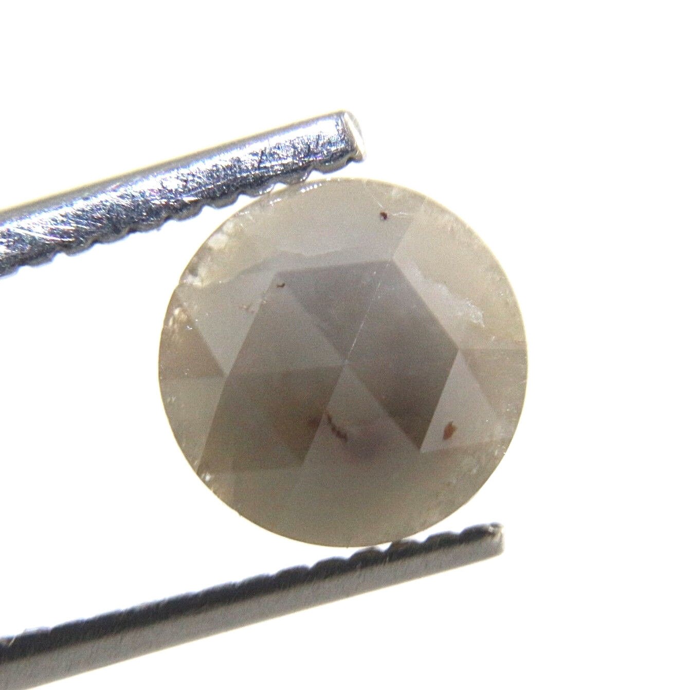 2.00 cts Natural Round Shape Gray Color Rose Cut Diamond 7.69-7.75×3.65 MM