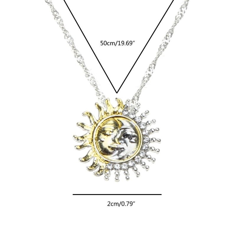Personality Trend Two-color Clavicle Chain for Birthday Mother s Day Gift