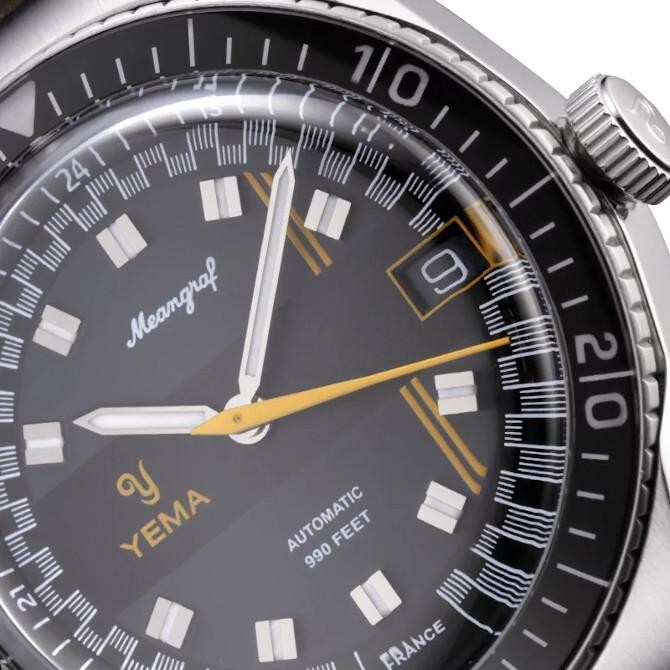 YEMA Meangraf Sous-marine Y60 YMEAN22-CRBS SS Sapphire Crystal 39mm Men’s NEW