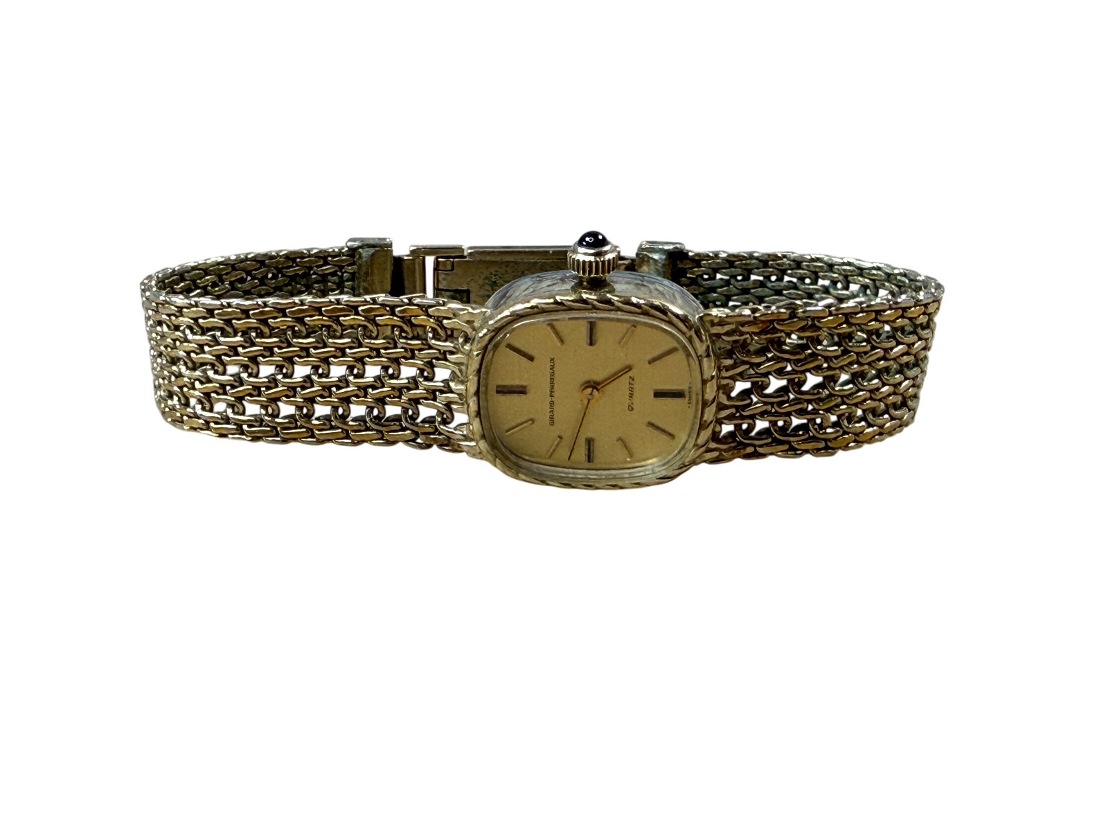 Vintage ladies Girard Perregaux gold tone wristwatch RUNNING