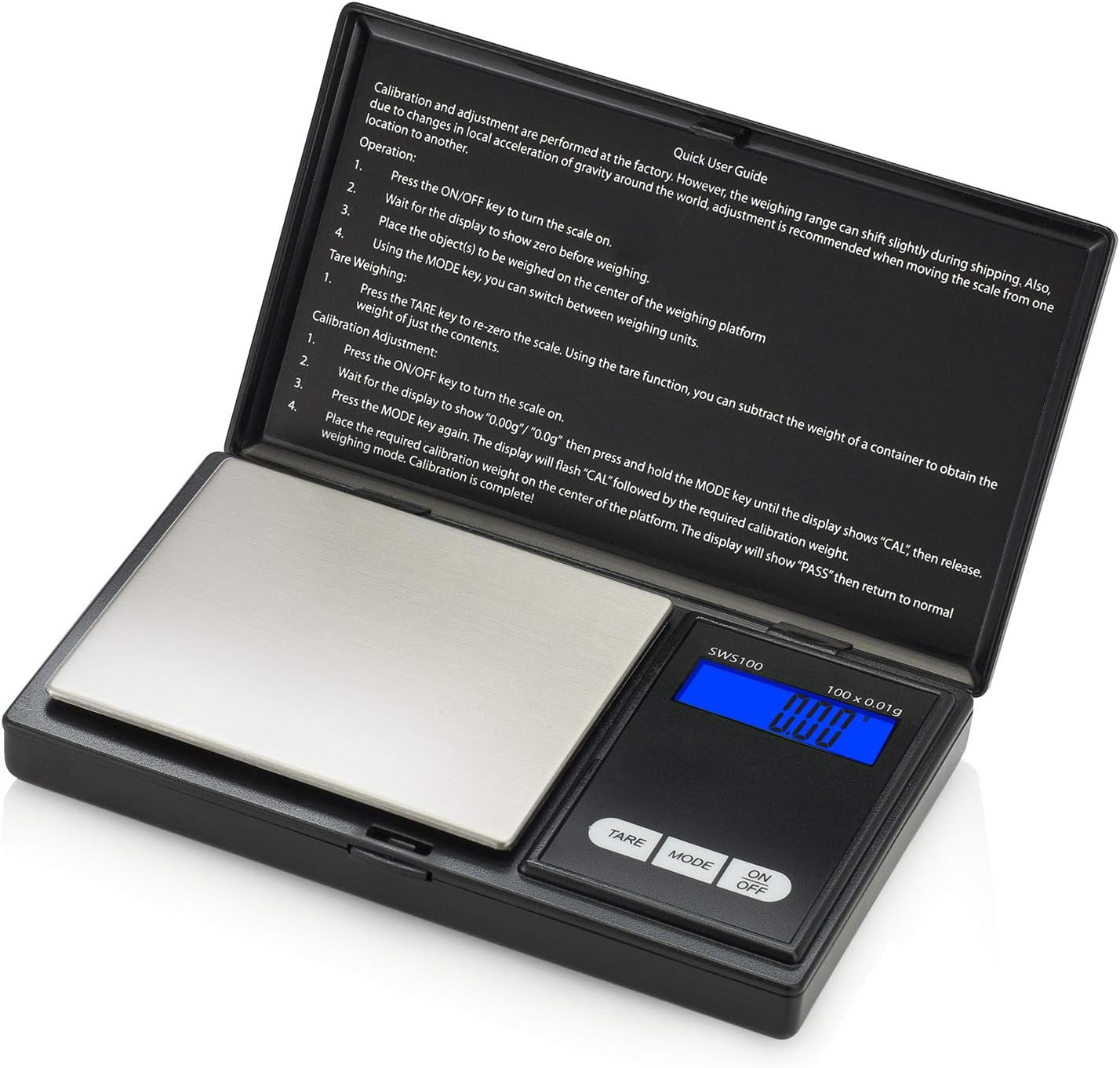 Digital Pocket Gram Scale,100G X 0.01G Digital Gram Scale, Jewelry Scale, Food S