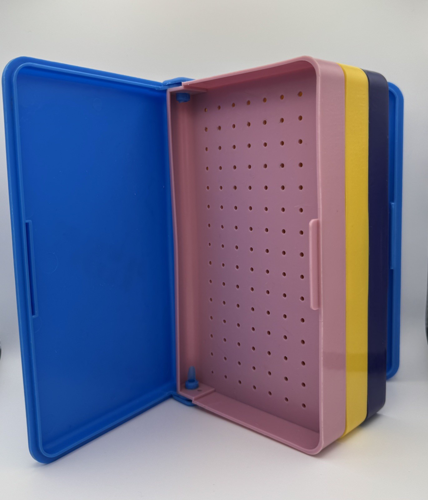 Vintage 1988 Emson Jewelry Keeper Plastic Storage Box Book Earring Necklace