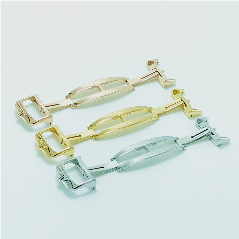 Quality Stainless Steel Watch Buckle Butterfly Clasp 18mm Fits Jaeger LeCoultre