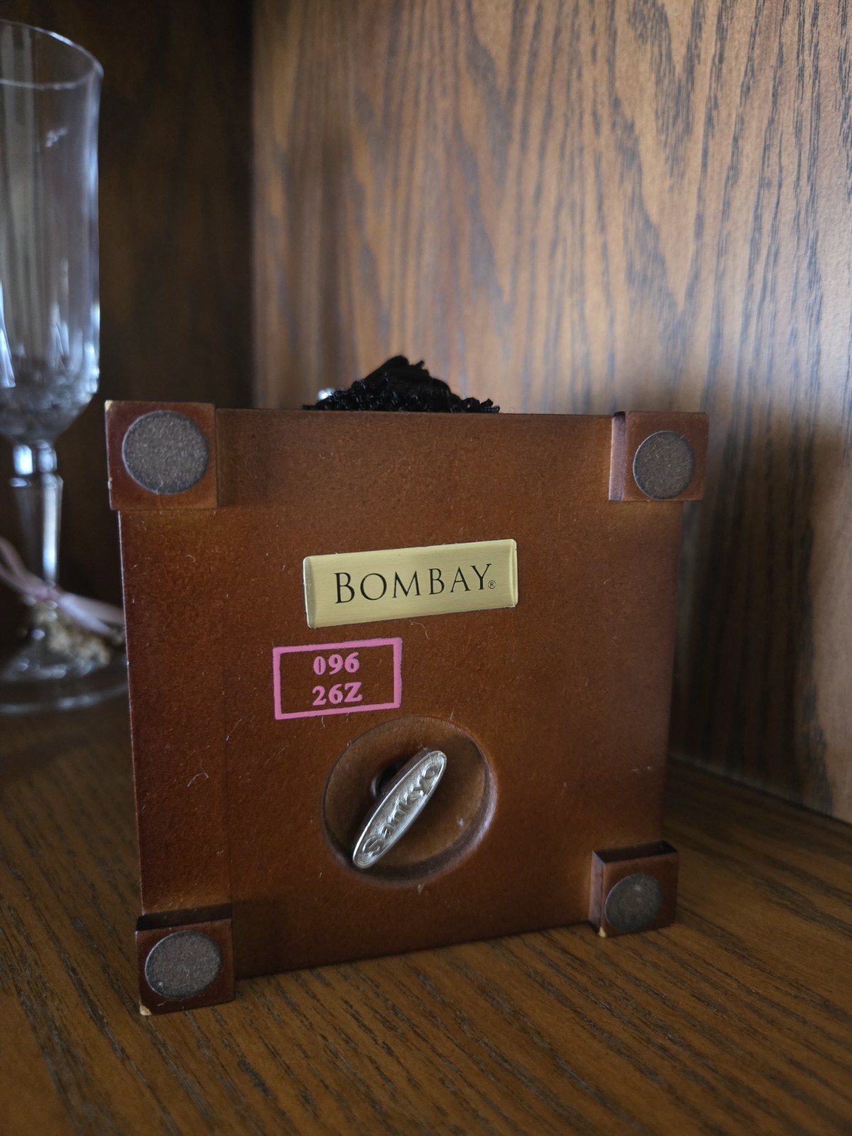 Vintage Bombay music jewelry box Solid Wood