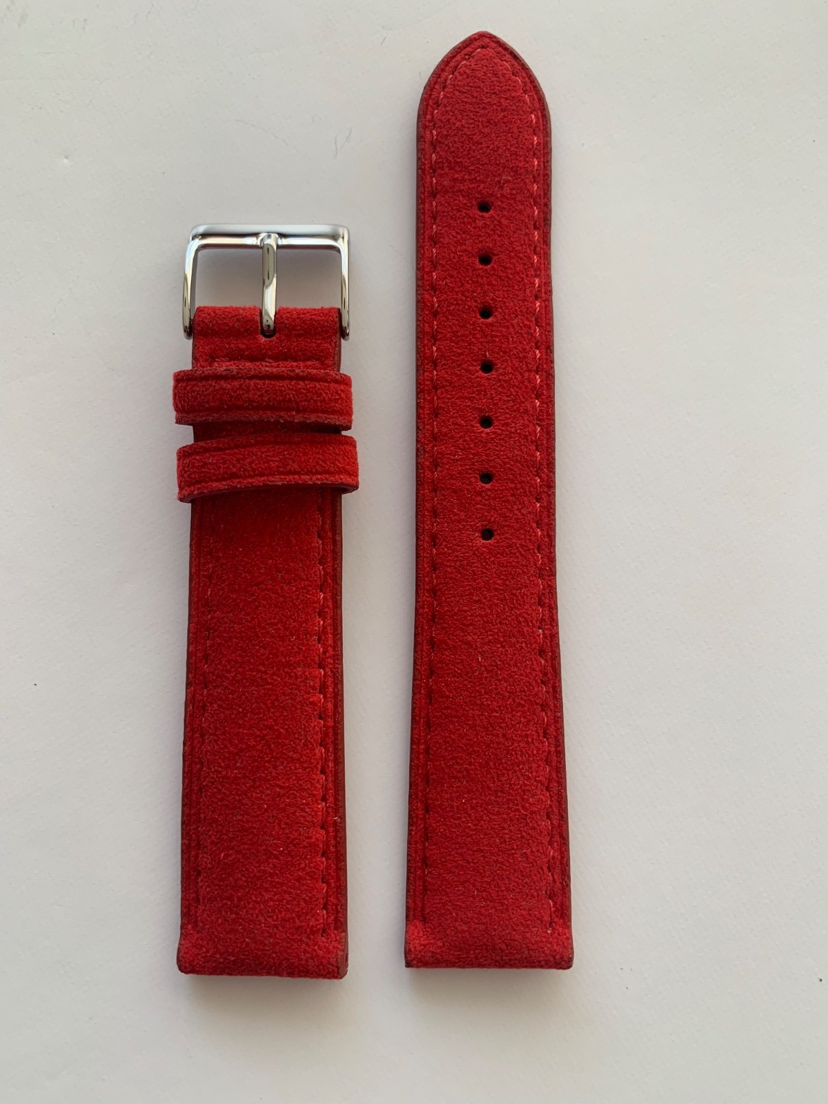 PEBRO ALCANTARA watch strap RED 4 sizes 100% Vegan