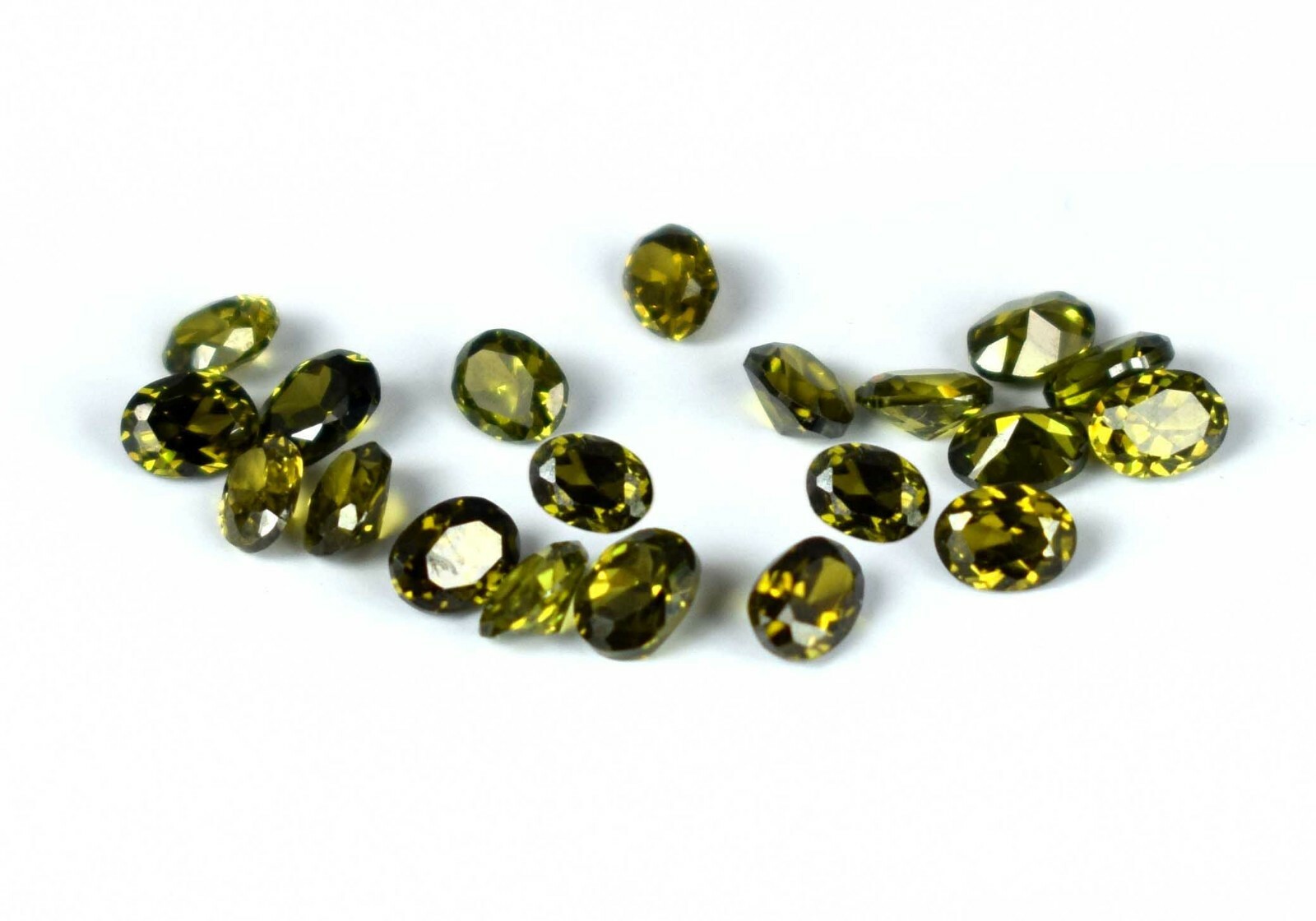 6.40 Ct/3 mm Oval Green Tourmaline Natural Gemstone 20 Pcs Lot Certified BB04