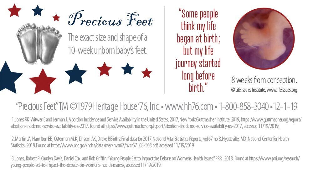 Precious Feet, Silver-Colored, Life & Liberty Card Jewelry, Lapel Pin
