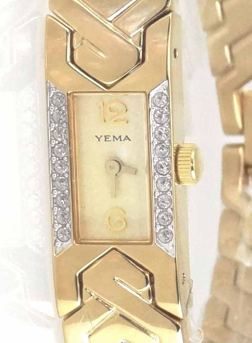YEMA Paris YM 900 Women’s Quartz Goldtone Watch *New Vintage stock with box
