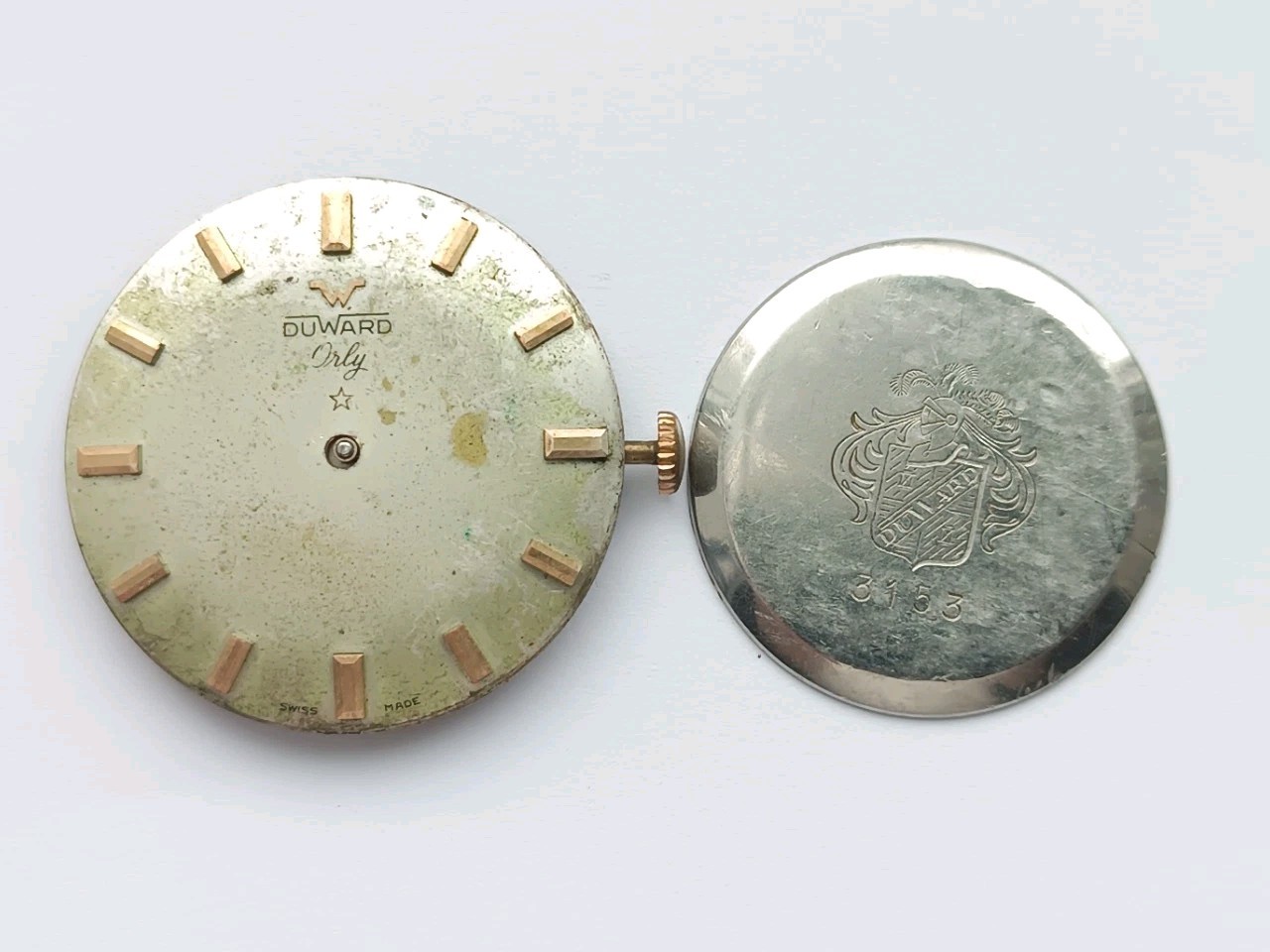 Vintage Watch Movement DUWARD ORLY Cal. 763 Mechanica Watch SWISS 1960’s