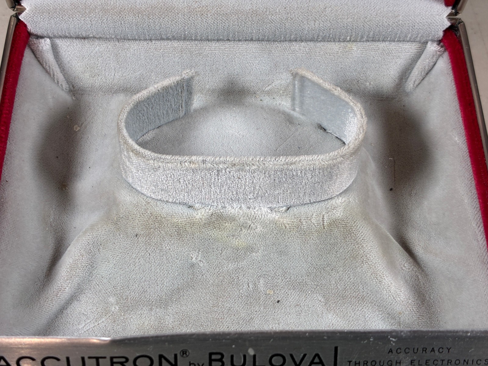 Vintage Bulova Accutron Watch Inner Presentation Case Box Only 1960s / 1970s