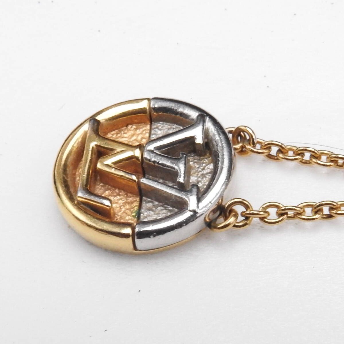 LOUIS VUITTON Necklace Collier LtoV Necklace Metal Gold×Silver M69643 Repair