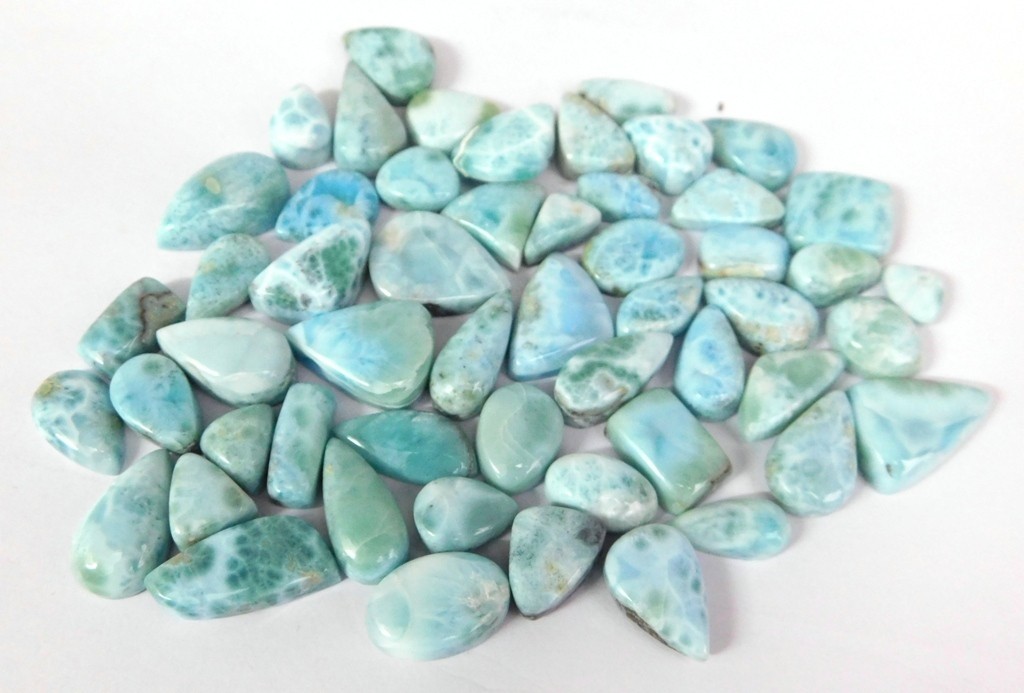 Sky Blue Larimar Loose gemstones Fancy Jewelry Making Wholesale Lot 71252