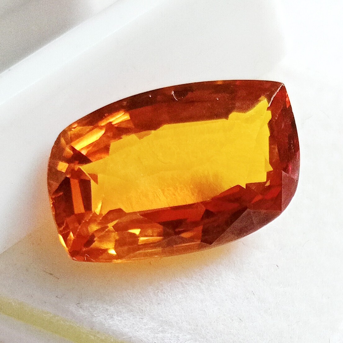 Fancy Cut Painite 12+ Ct Natural Mogok Orange Yellow Certified Loose Gemstone