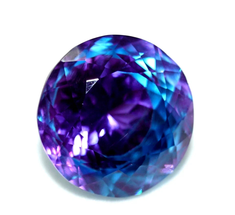 20.00 Ct+ Pitambari Sapphire Natural Bi-Color Round Cut Loose Certified Gemstone