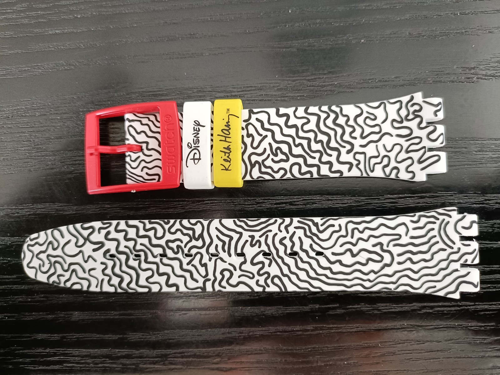 ORIGINAL SWATCH STRAP FOR NEW GENT ECLECTIC MICKEY SUOZ 336 KEITH HARING NEW