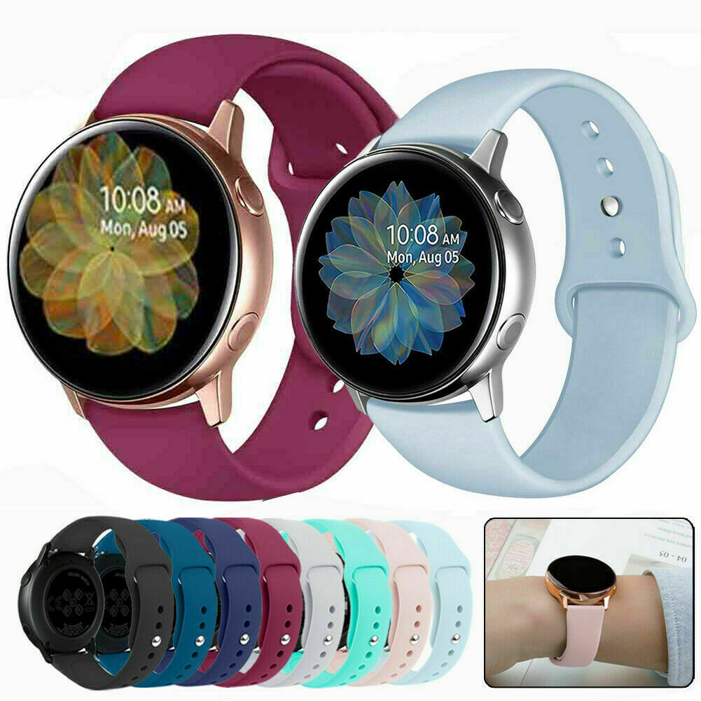Silicone Sports Strap Watch Band For Samsung Galaxy Watch Active 2 40 42 44mm