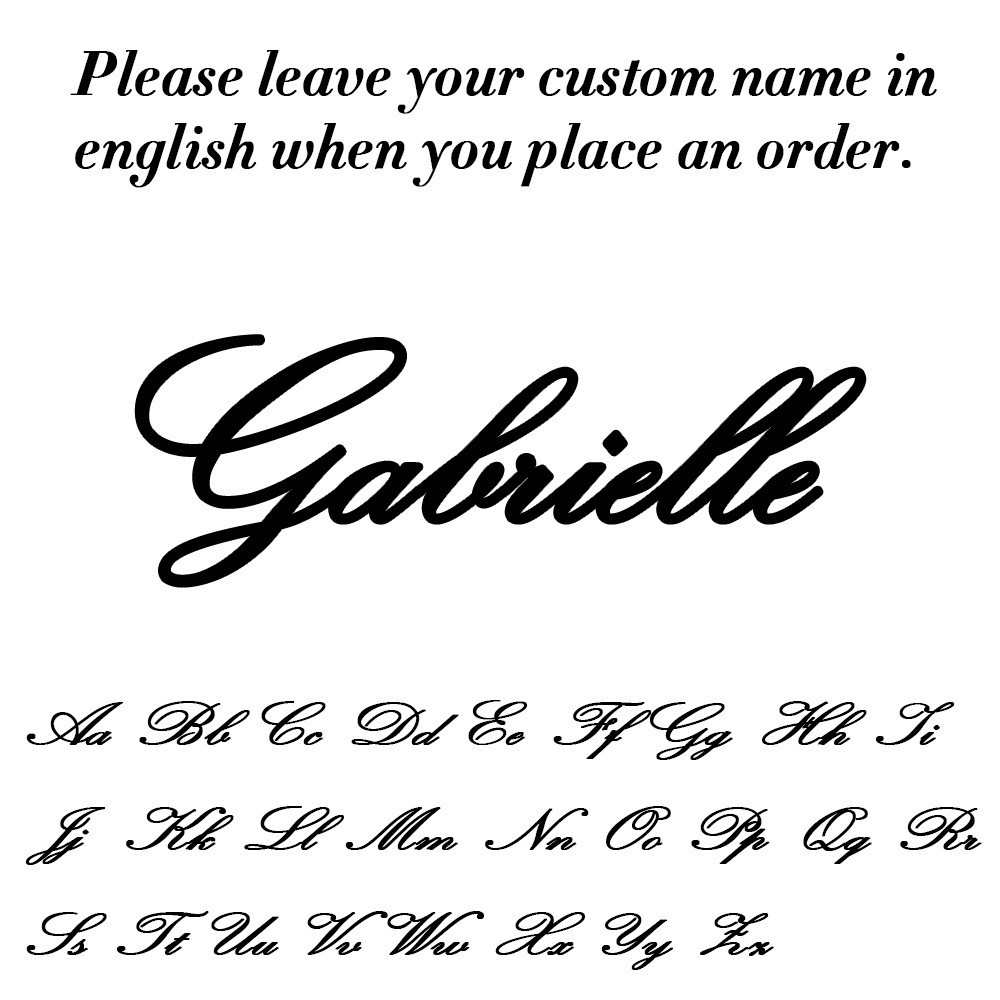 Personalized Name Necklace – Custom Script Pendant, Stainless Steel, Elegant Gif