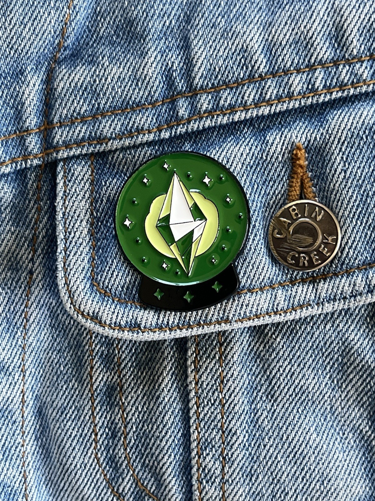 The Sims – Crystal Ball PlumbBomb Icon Simlish Video Games Funny Enamel Pin