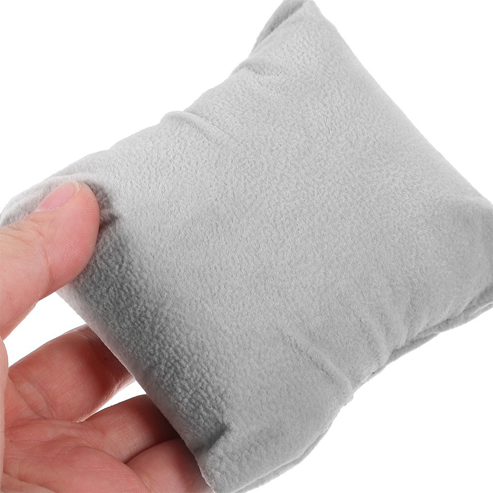 5Pcs Grey Cloth Watch and Bracelet Display Pillows Soft Durable Cushions