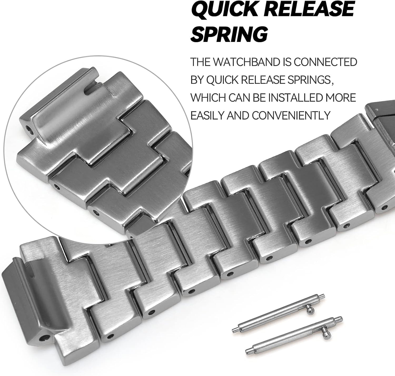 Quick Release Metal Watchband for Casio G-SHOCK GM2100 – 316 Stainless Steel