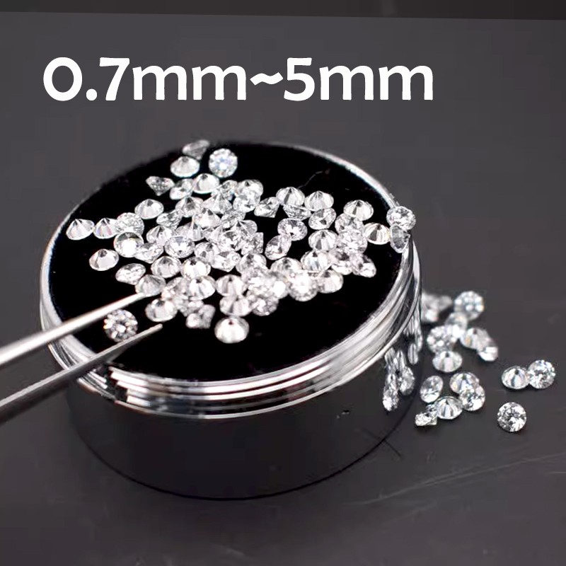 1CT D white Loose Moissanite Stone Diamond VVS1 Small Melee Size DIY for Jewelry