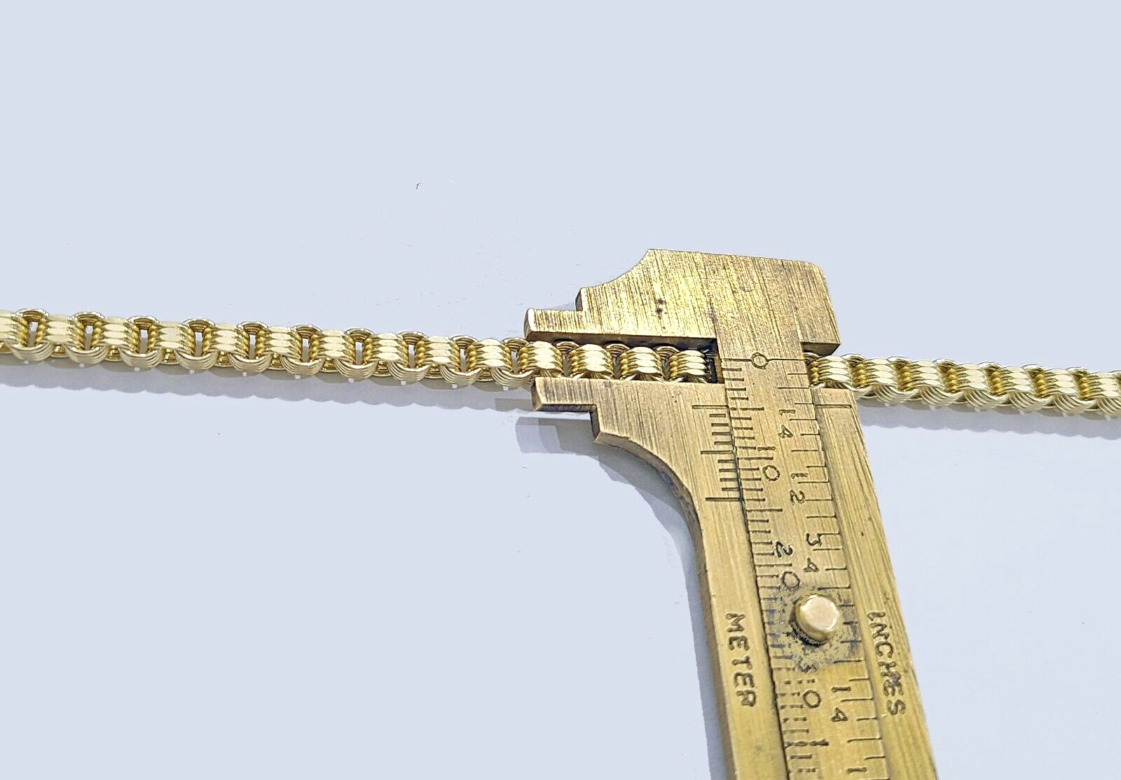 Real 10k Yellow Gold 4mm Box Byzantine Bracelet 8″ inch 10kt Unisex Men Women