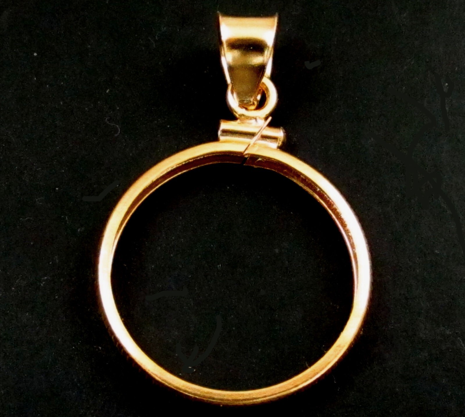 Coin Bezel $2.50 Gold Liberty 14K Coin Edge Gold Filled Frame Soldered Bail New