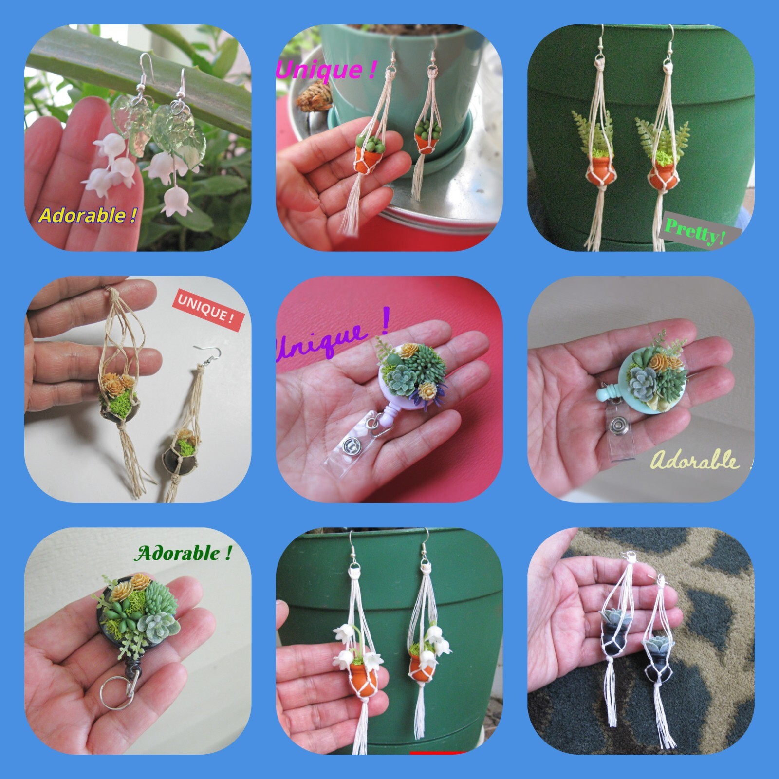 Candy Candy Green Dress earrings Manga 90s TV serie Retro Girl Anime Japanese ()