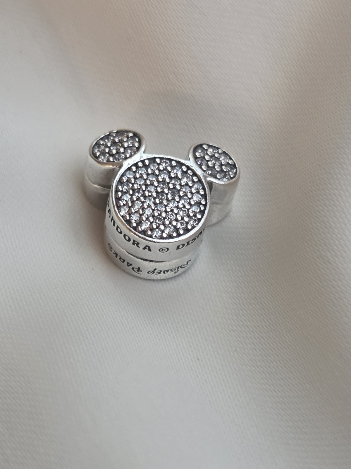 Pandora Disney Parks Mickey Icon Pavé Clip Charm
