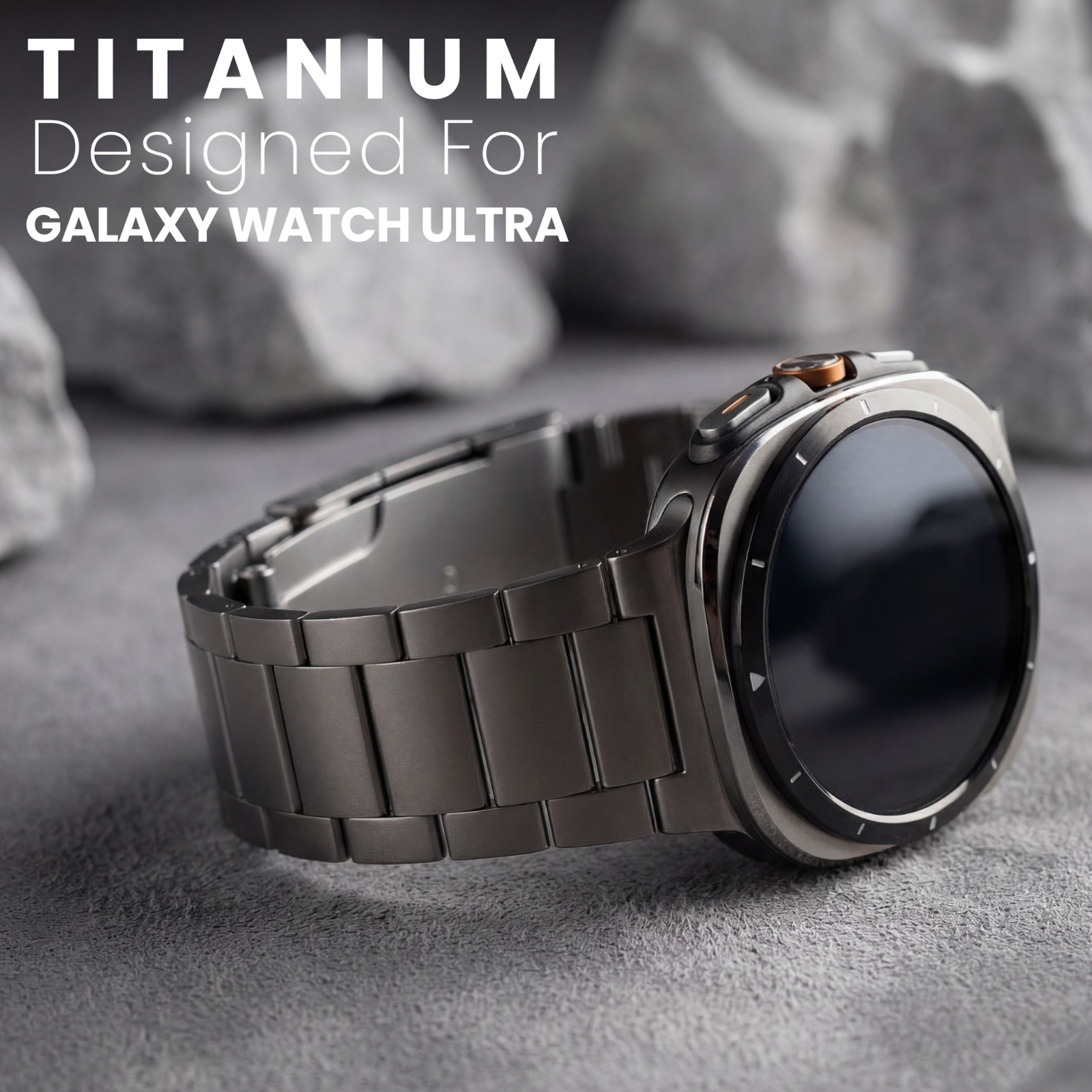 Titanium Band For Samsung Galaxy Watch Ultra 47mm – Silver / Black / Gray