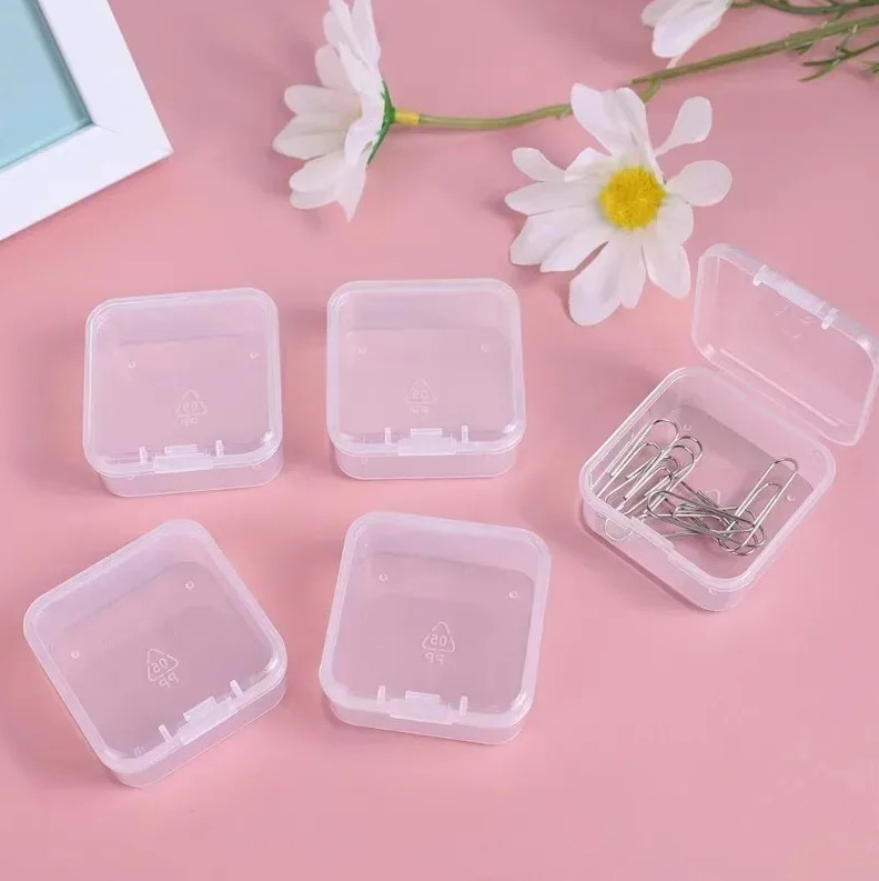 24 pcs Mini Transparent Jewelry Storage Box Ring Earring Earplug Organizer Case