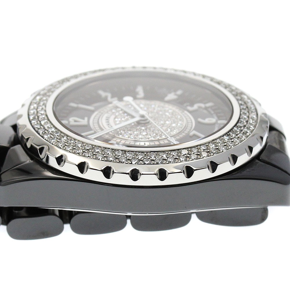 CHANEL J12 H1709 Black ceramic center diamond black Dial Automatic Men’s_910136