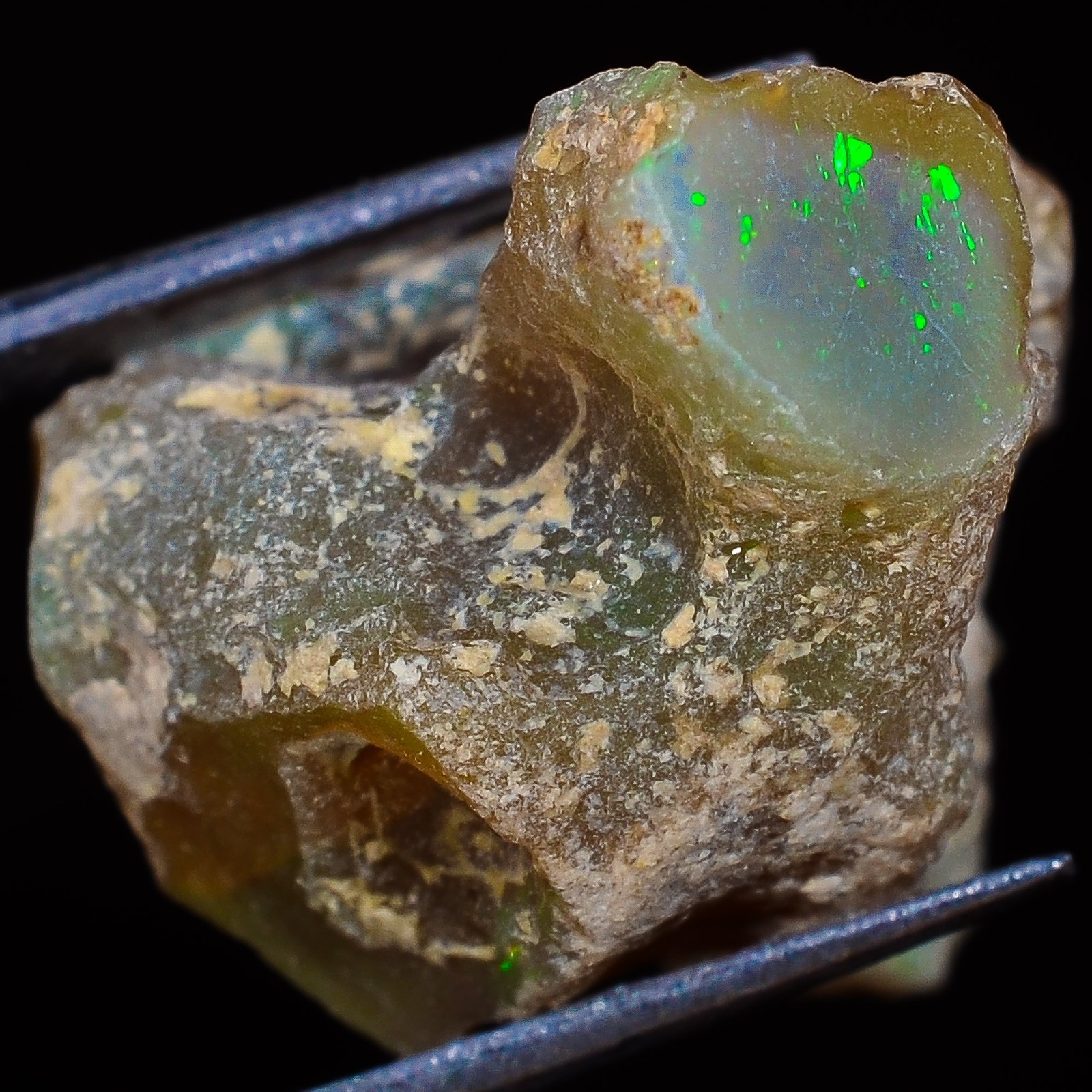 Gemstone 13.45CT 100% Natural Ethiopian Opal Rough , Uncut Opal Rough 17X22X12mm