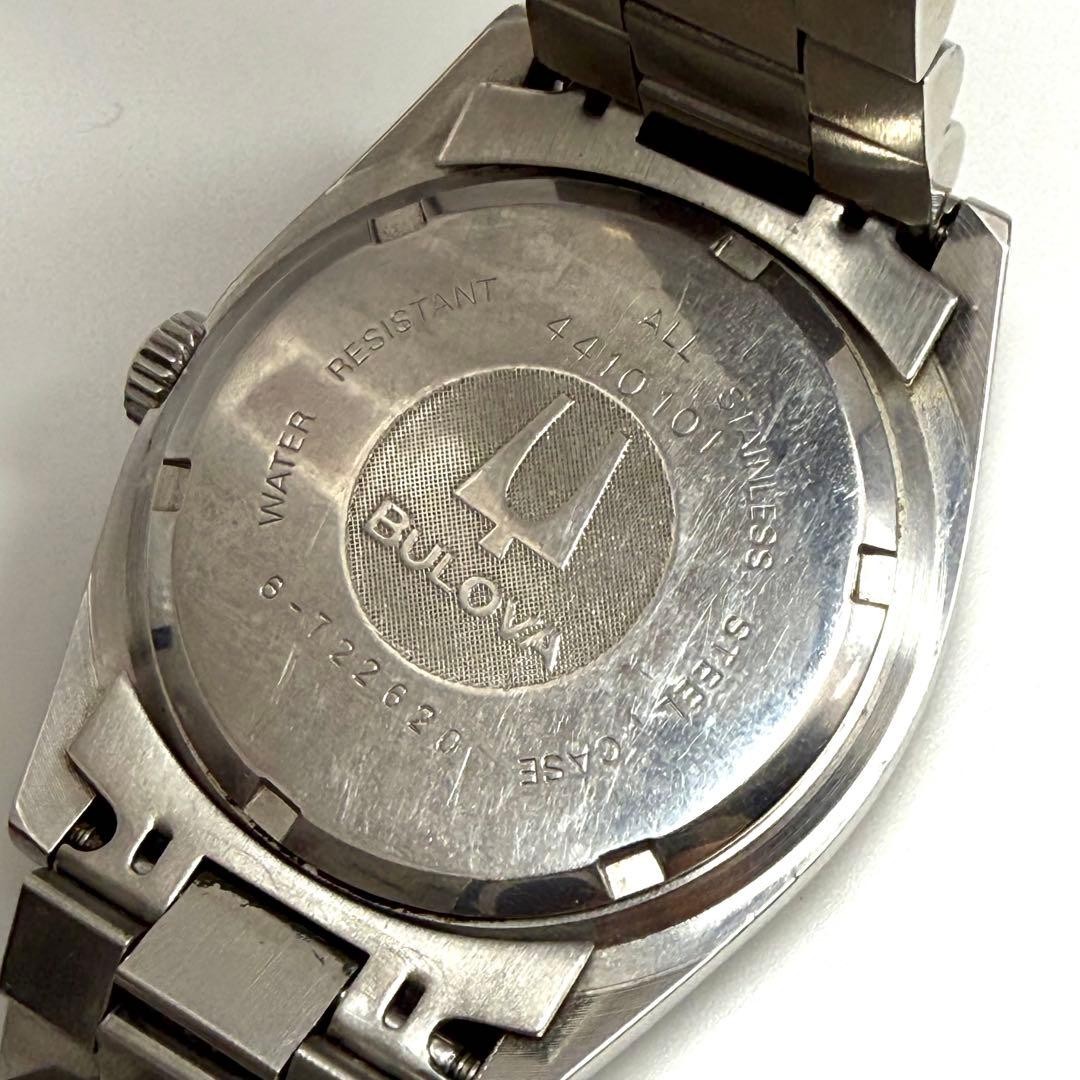Bulova Super Seville 4410101 Day-Date Automatic Silver Mens Watch Japan 0715496