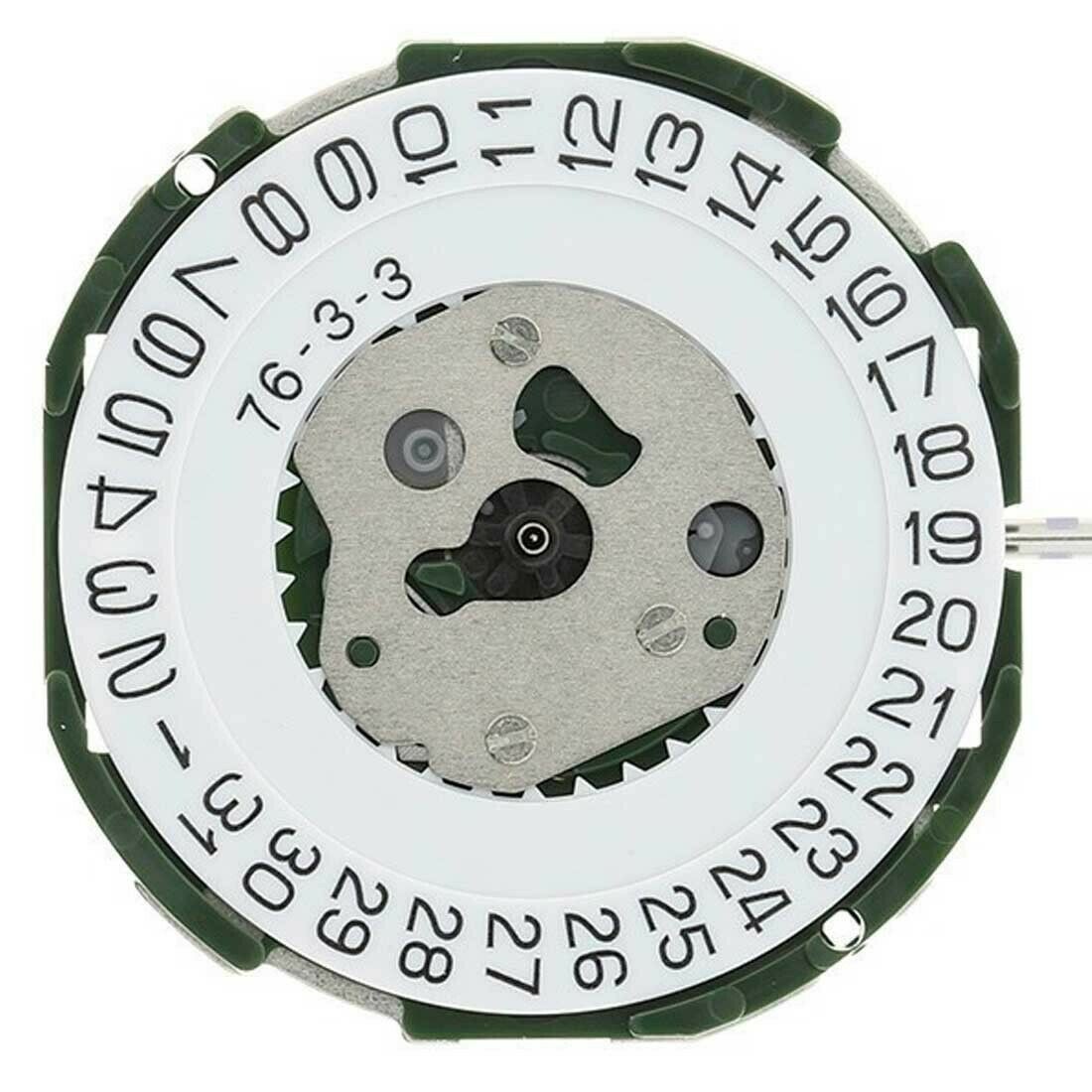 3 Hands Quartz Watch Movement With Battery Date@3 Replacement For Miyota 2115