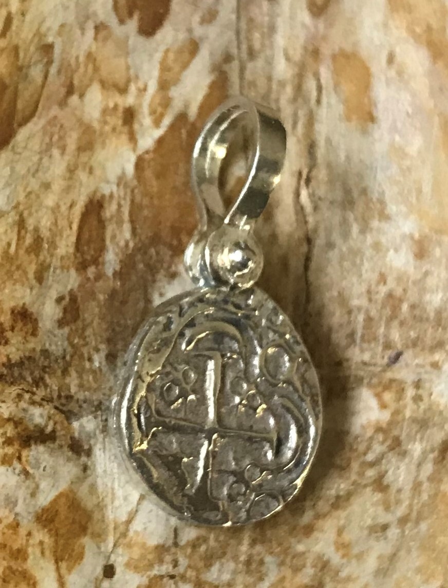 ATOCHA Coin Pendant 925 Sterling Silver Sunken Treasure Shipwreck Jewelry